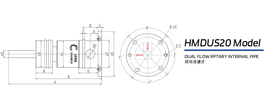 HMDUS20型連鑄機埋入式旋轉接頭圖紙