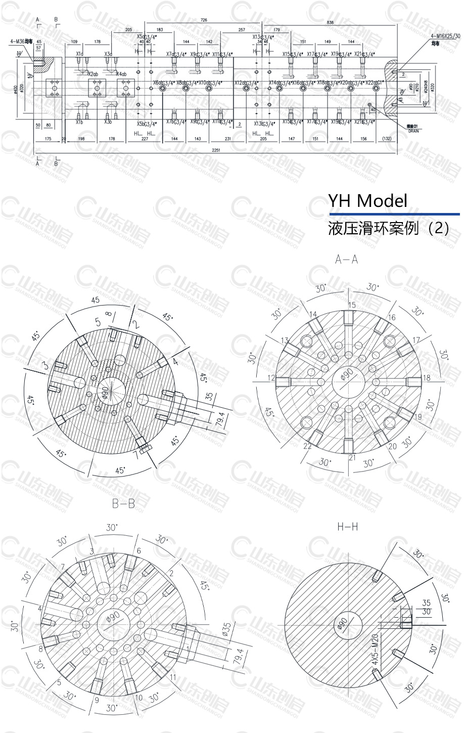 YH型大包回轉臺液壓滑環(huán)